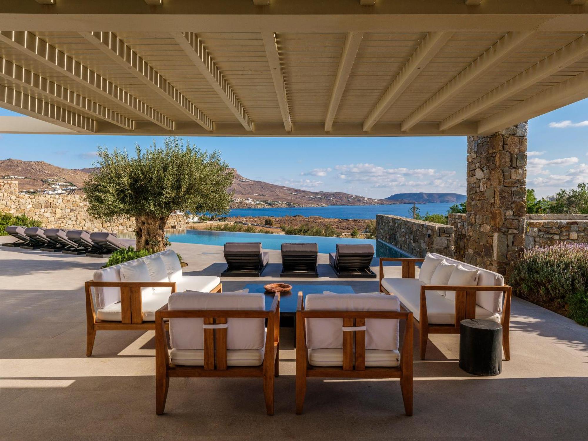 Blue Eye Grand Villa Mykonos Kalafatis Exterior foto