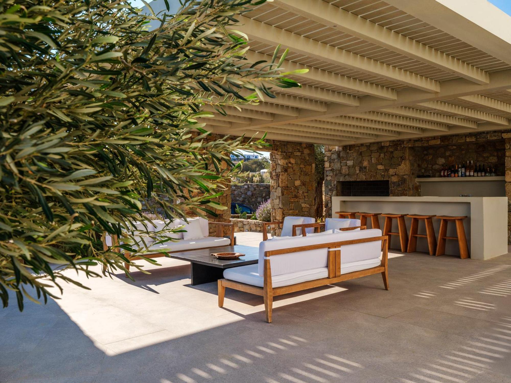 Blue Eye Grand Villa Mykonos Kalafatis Exterior foto